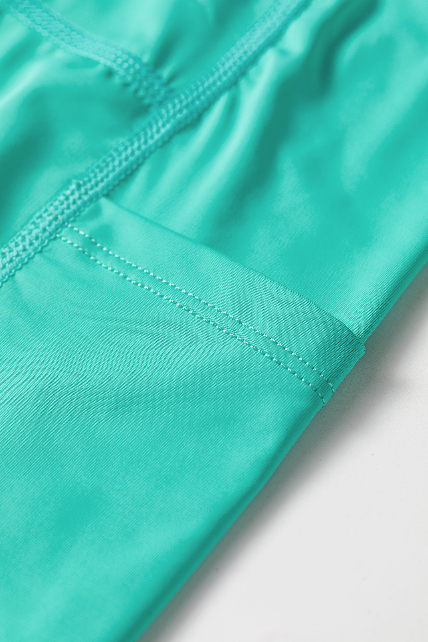 Sea Green Solid Color Tunic Tank Dress Athletic Shorts Two Piece Set