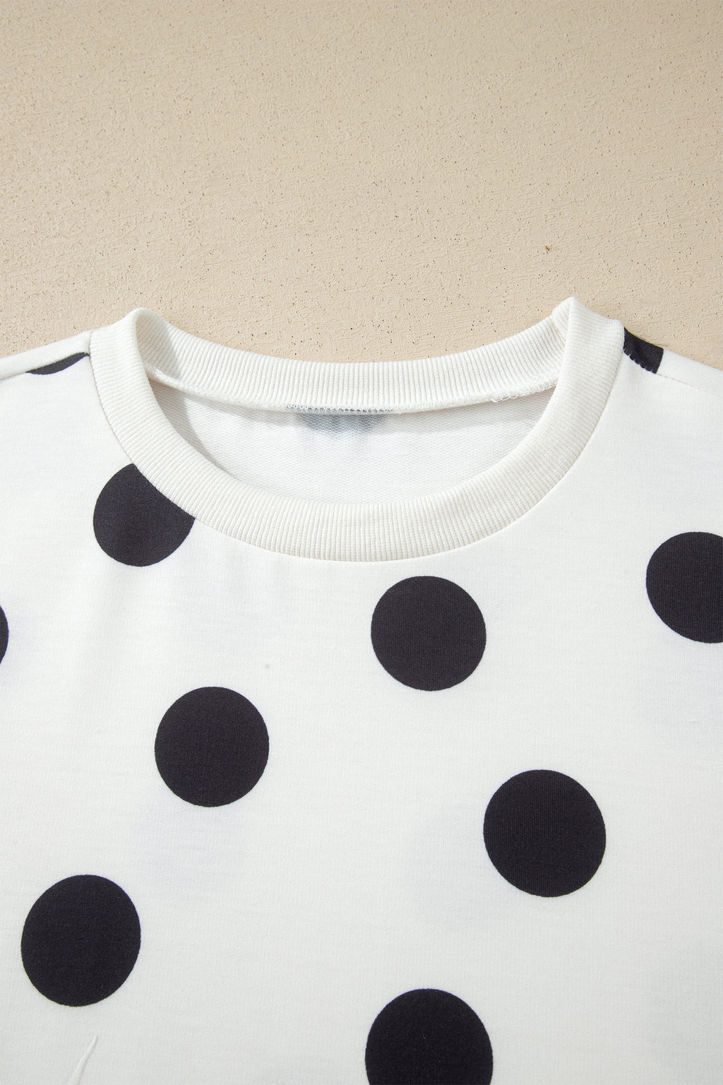 White Polka Dot Short Sleeve Top Casual Skort 2pcs Outfit
