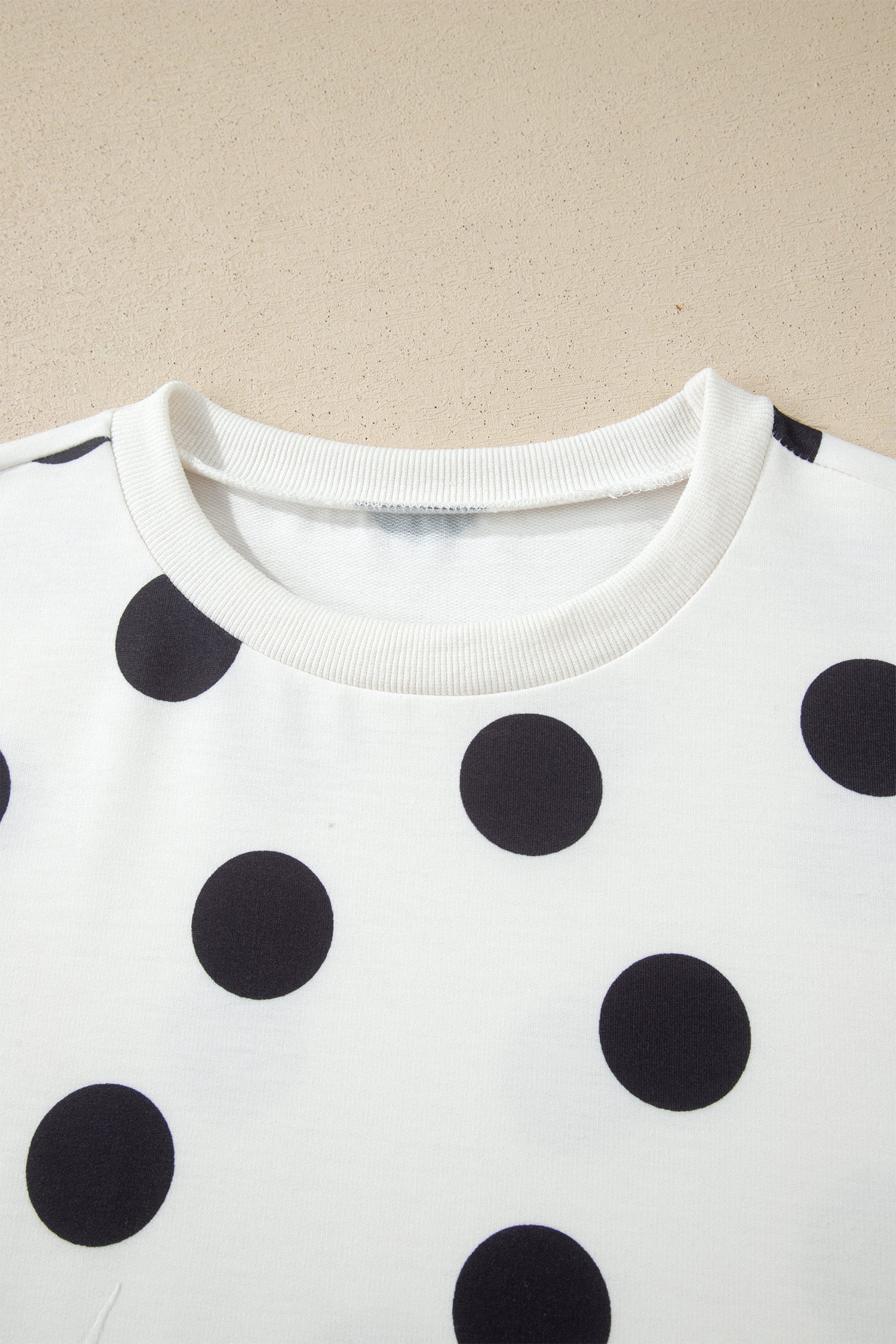 White Polka Dot Short Sleeve Top Casual Skort 2pcs Outfit