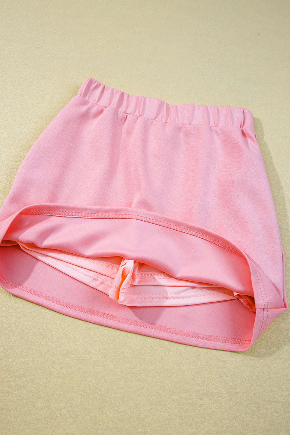 Pink Half Zip Sporty Pullover Mini Skort 2pcs Outfit