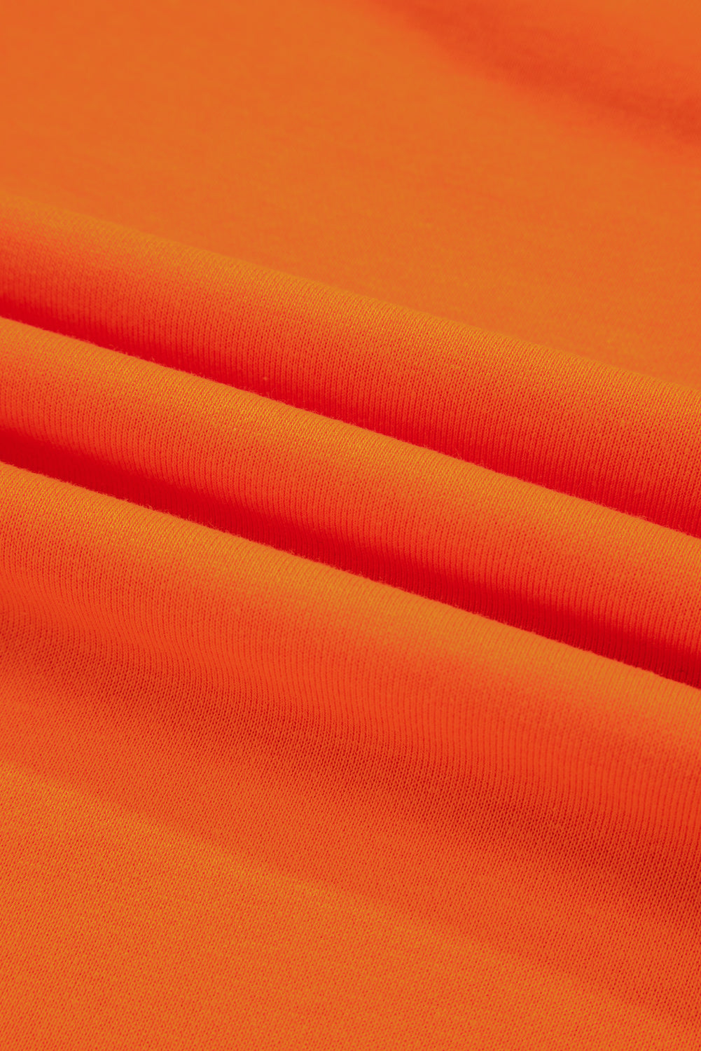Orange Varsity Stripe Detail Drop Shoulder Pullover Mini Skort Set