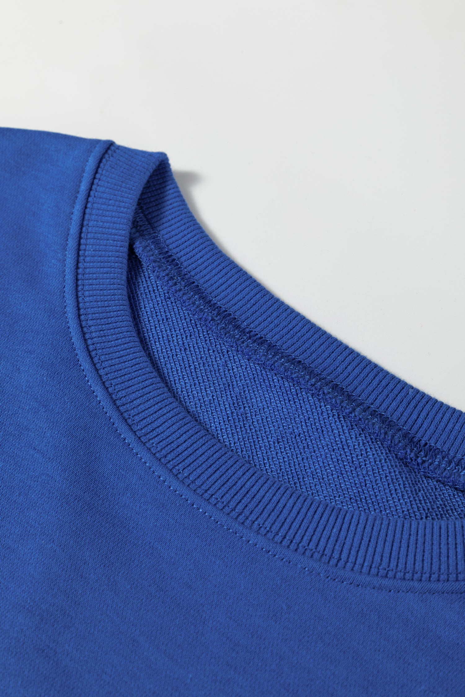 Sky Blue Varsity Stripe Detail Drop Shoulder Pullover Mini Skort Set