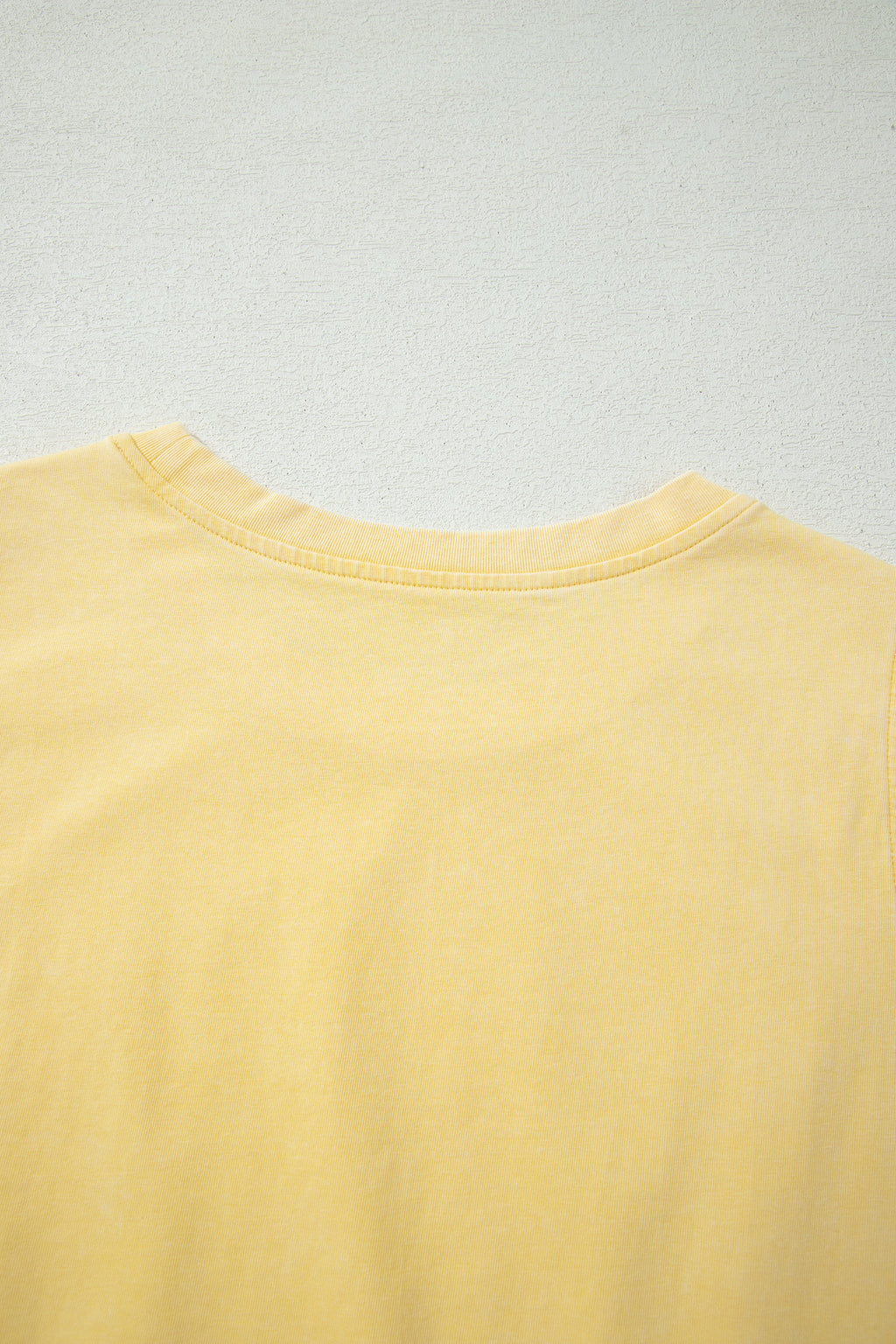 Yellow Cream Solid Color Washed Sleeveless Top Split Skort Cotton 2pcs Outfit