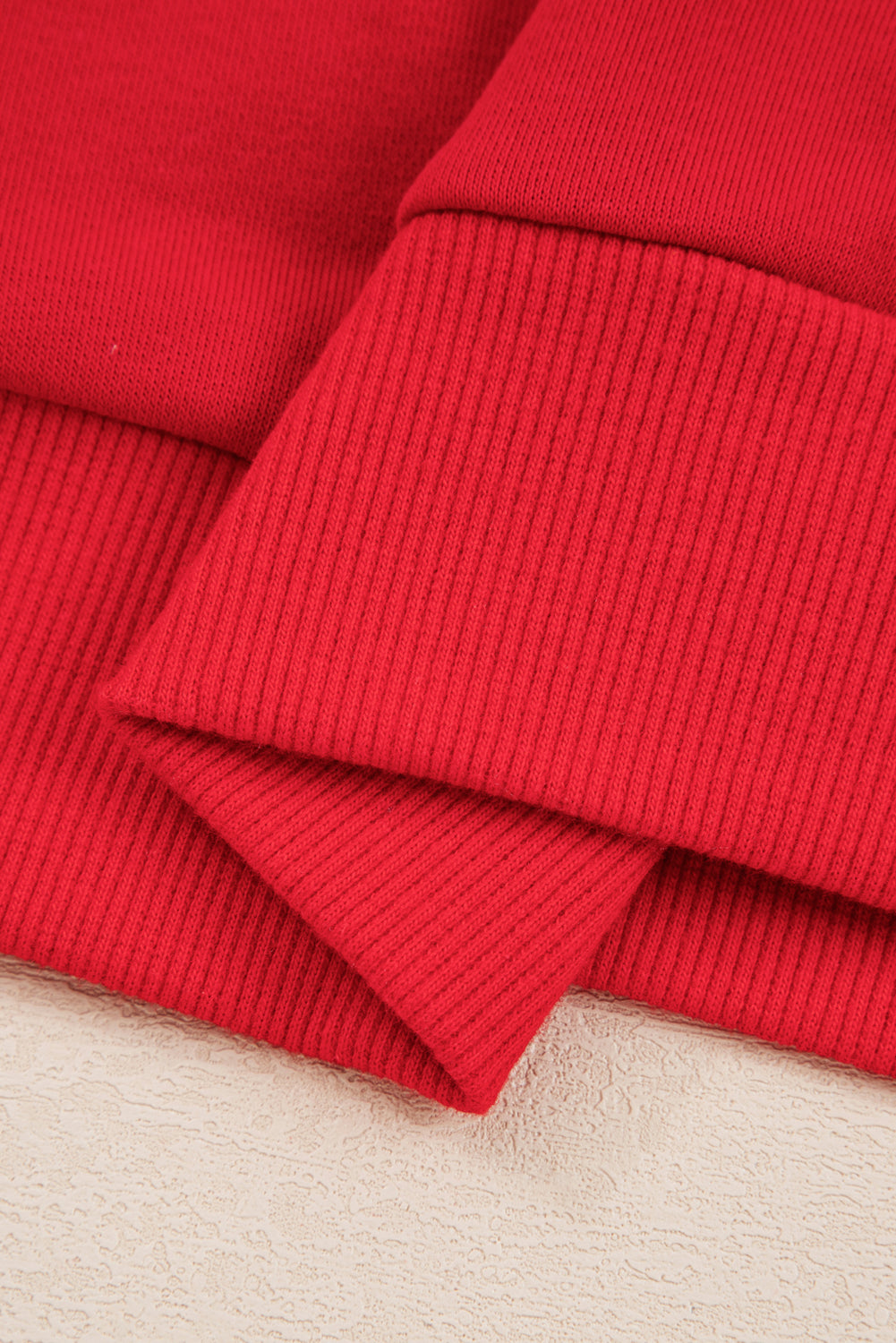 Fiery Red Varsity Stripe Detail Drop Shoulder Pullover Mini Skort Set