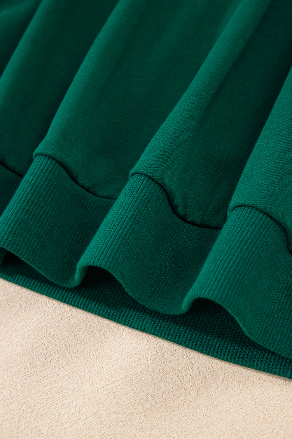 Evergreen Varsity Stripe Detail Drop Shoulder Pullover Mini Skort Set