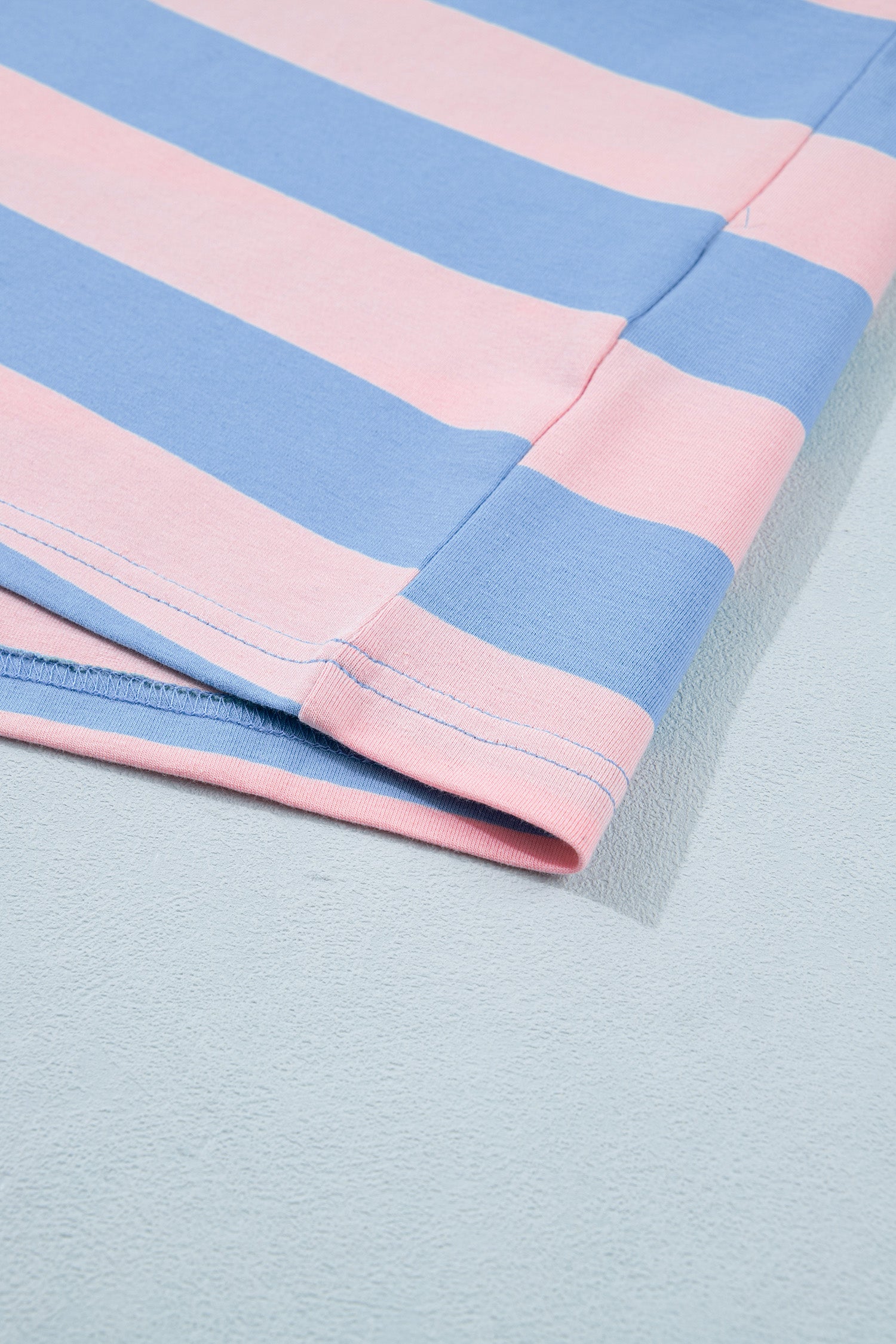 Pink Stripe Dolman Tee Drawstring Skort Athletic 2pcs Set