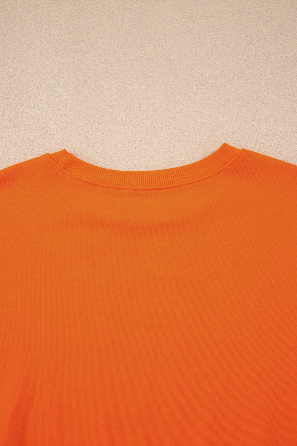 Orange Varsity Stripe Detail Drop Shoulder Pullover Mini Skort Set