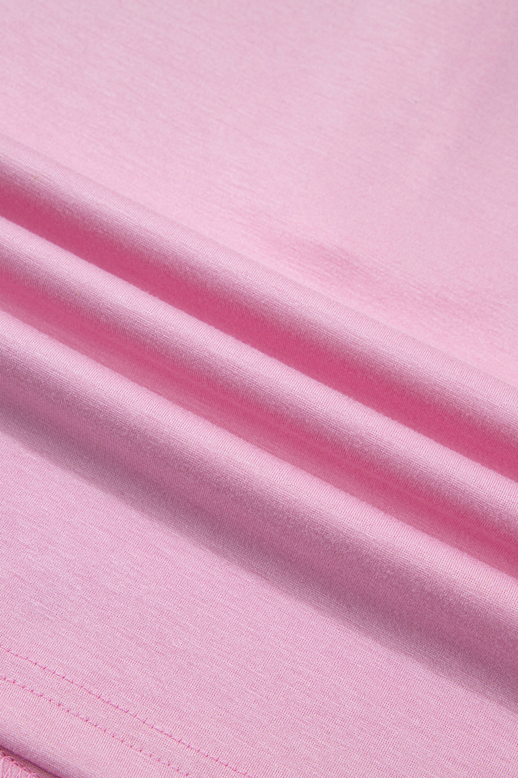 Pink Solid Color Sleeveless Zipper Tank and Skort Set
