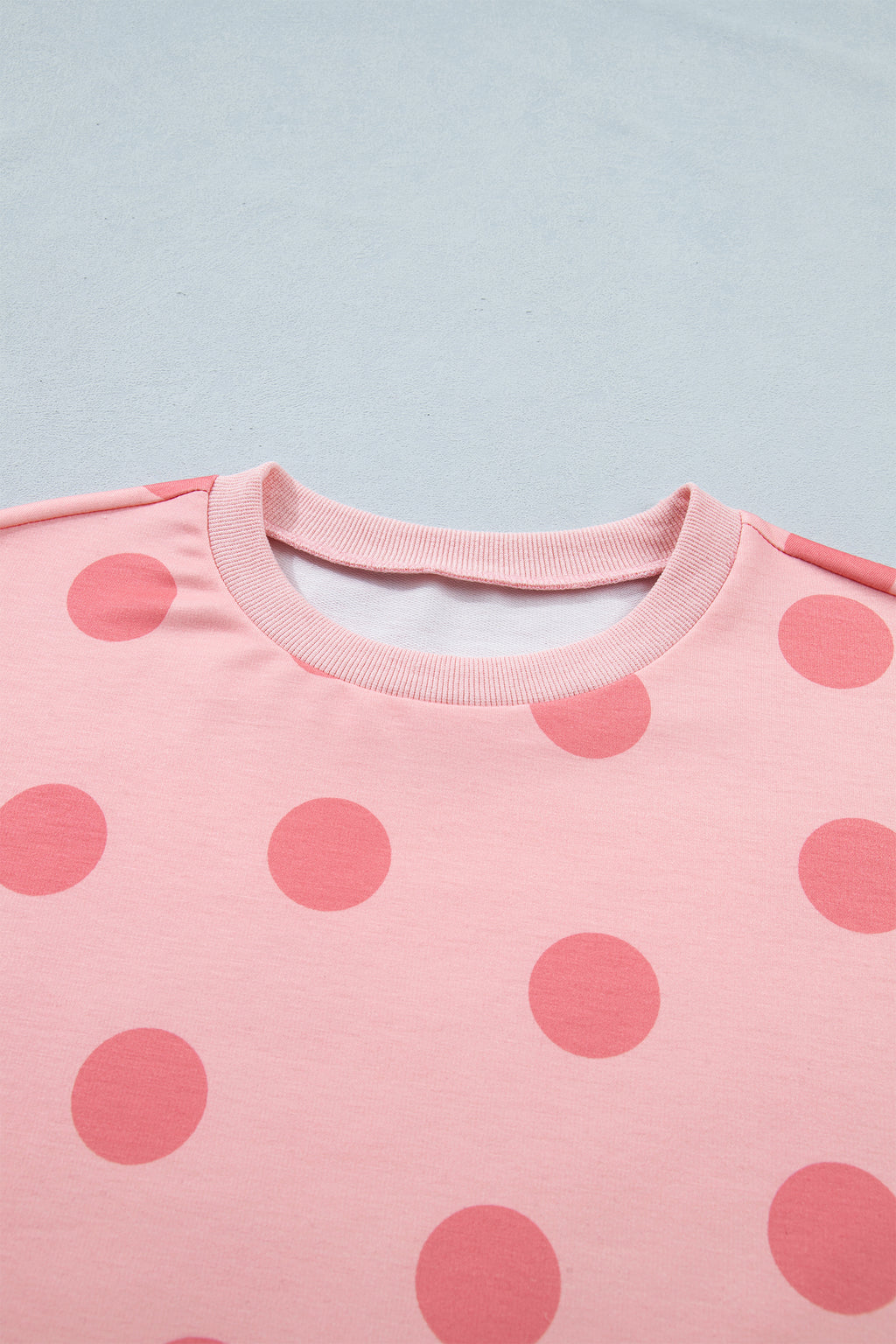 Pink Polka Dot Short Sleeve Top Casual Skort 2pcs Outfit