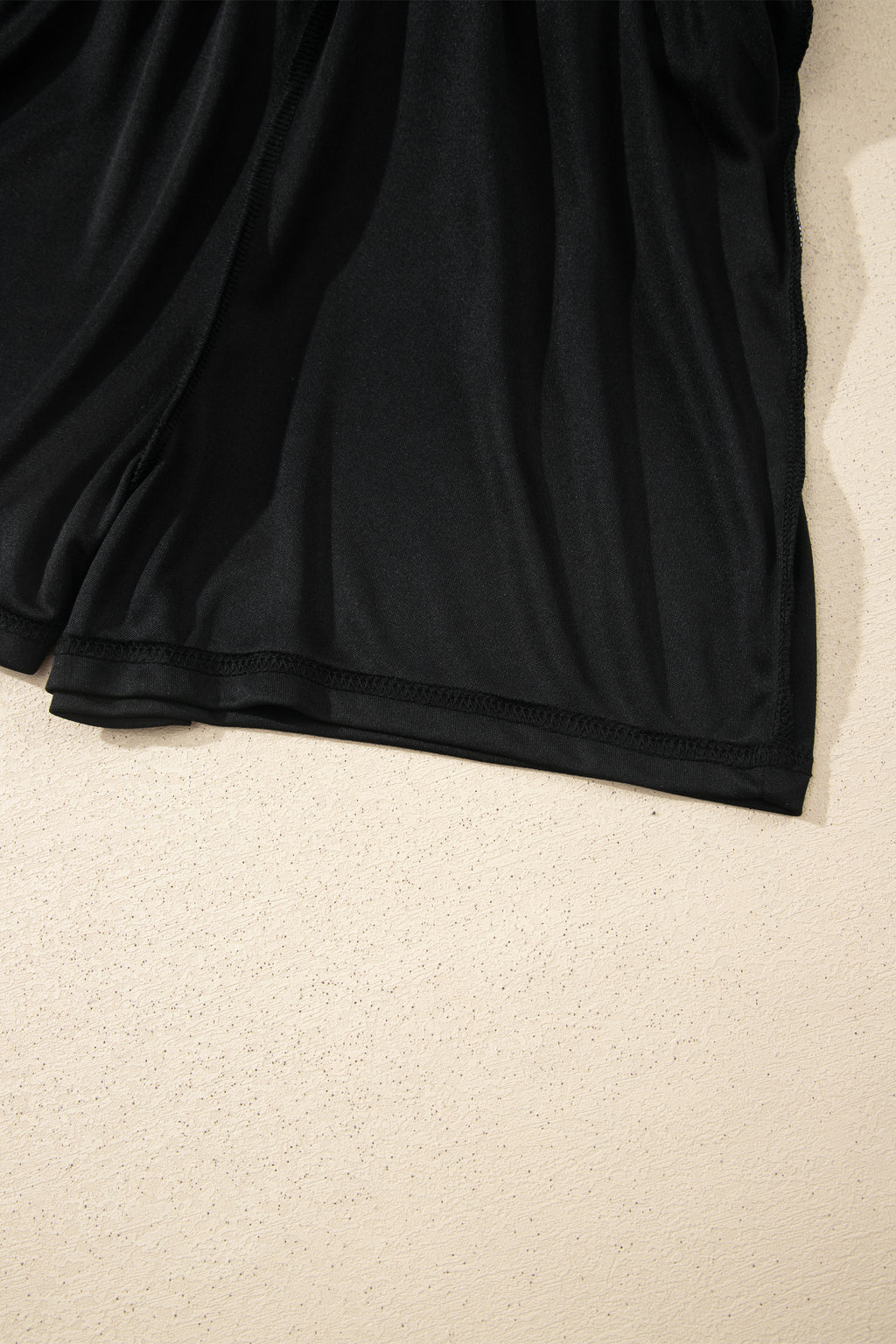 Black Preppy Striped Trim V Neck Polo Tee Drawstring Skort Set
