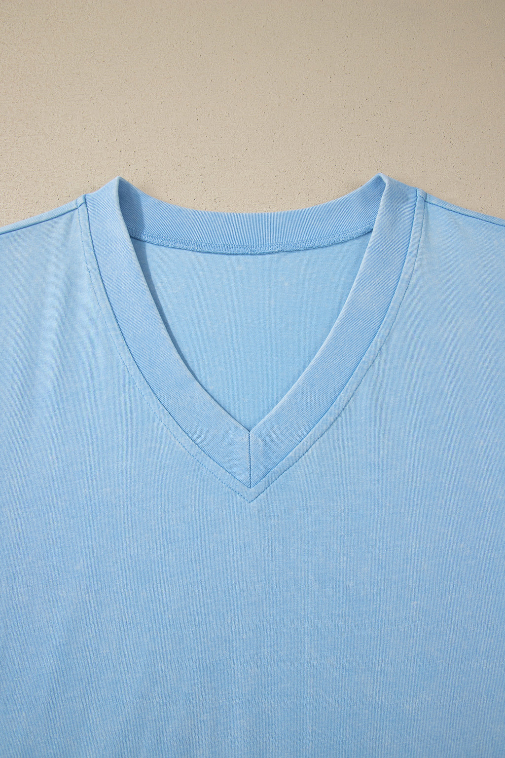 Beau Blue Mineral Wash V Neck Tee Matching Skort Set