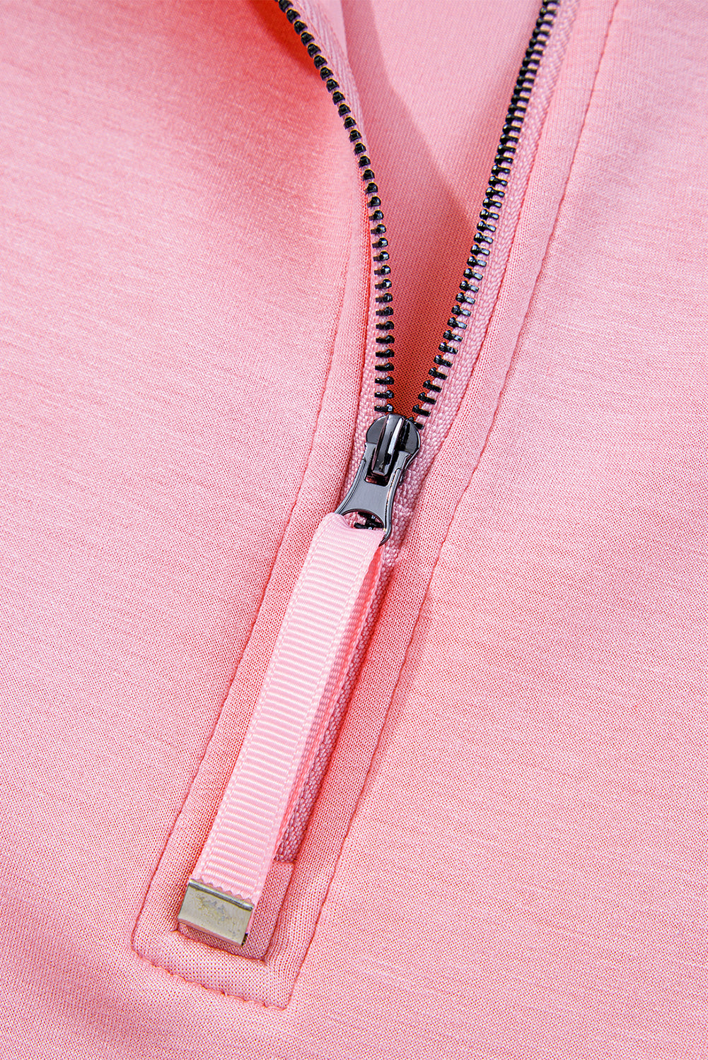 Pink Half Zip Sporty Pullover Mini Skort 2pcs Outfit