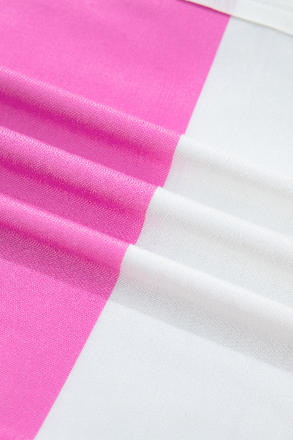 Rose Stripe Colorblock Trim Polo Tee Drawstring Mini Skort 2pcs Set