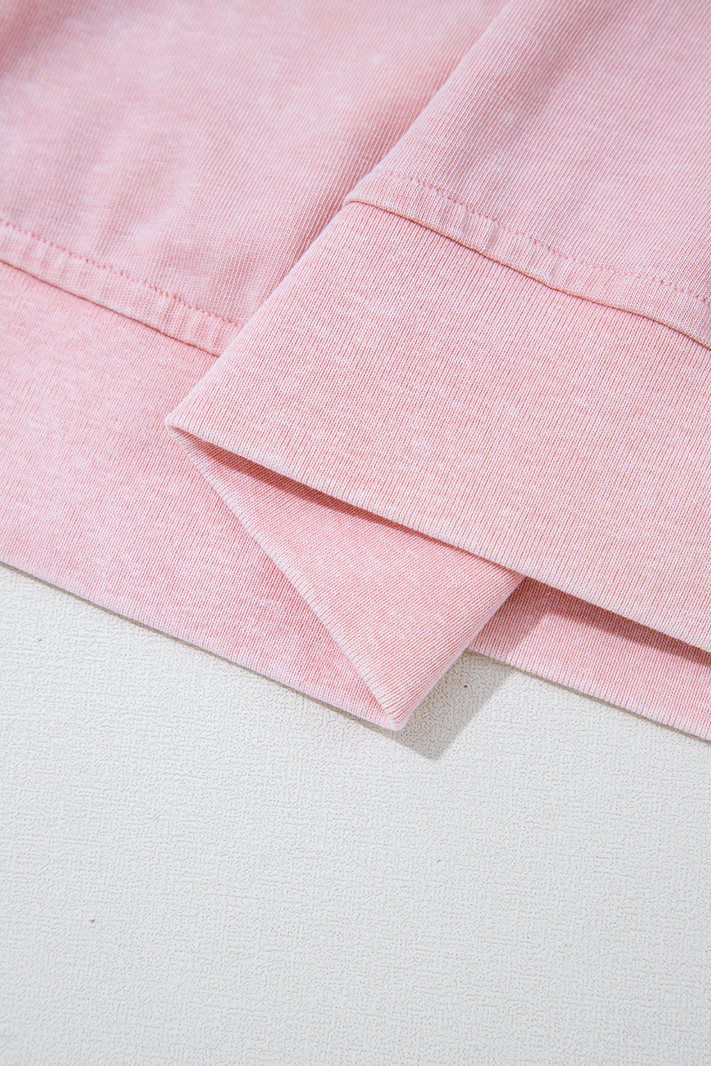 Light Pink Solid Color Washed Sleeveless Top Split Skort Cotton 2pcs Outfit