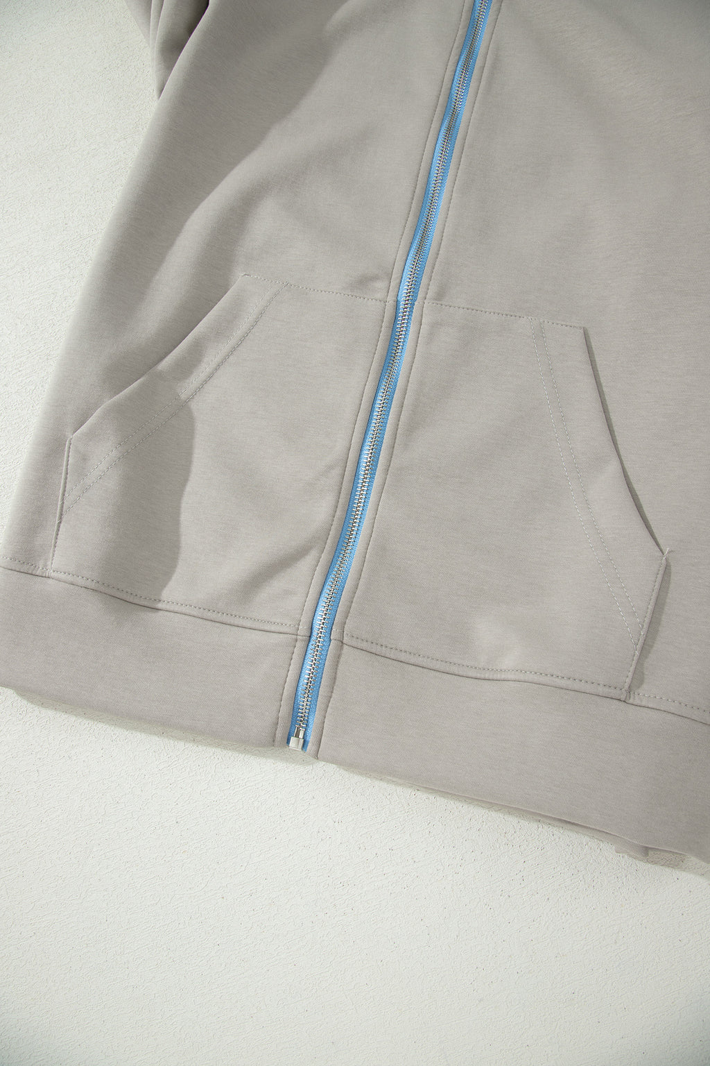Smoke Green Contrast Trim Zip Up Sporty Jacket Drawstring Mini Skort 2pcs Set