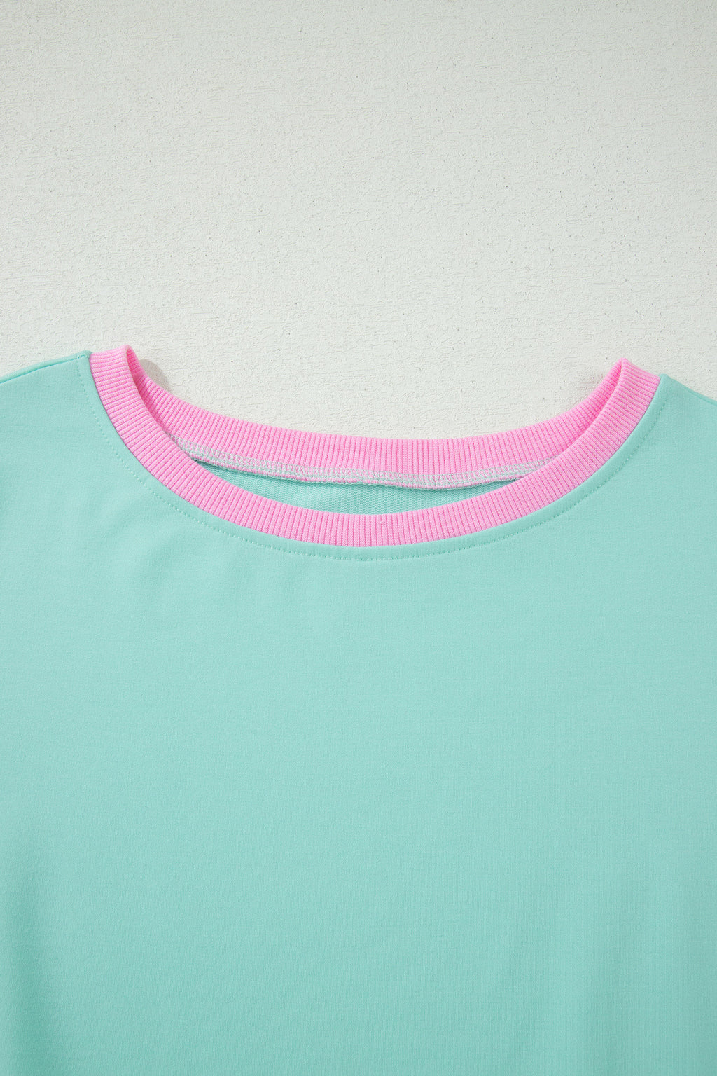Moonlight Jade Colorblock Edge Drop Shoulder T Shirt and Skort 2Pcs Set