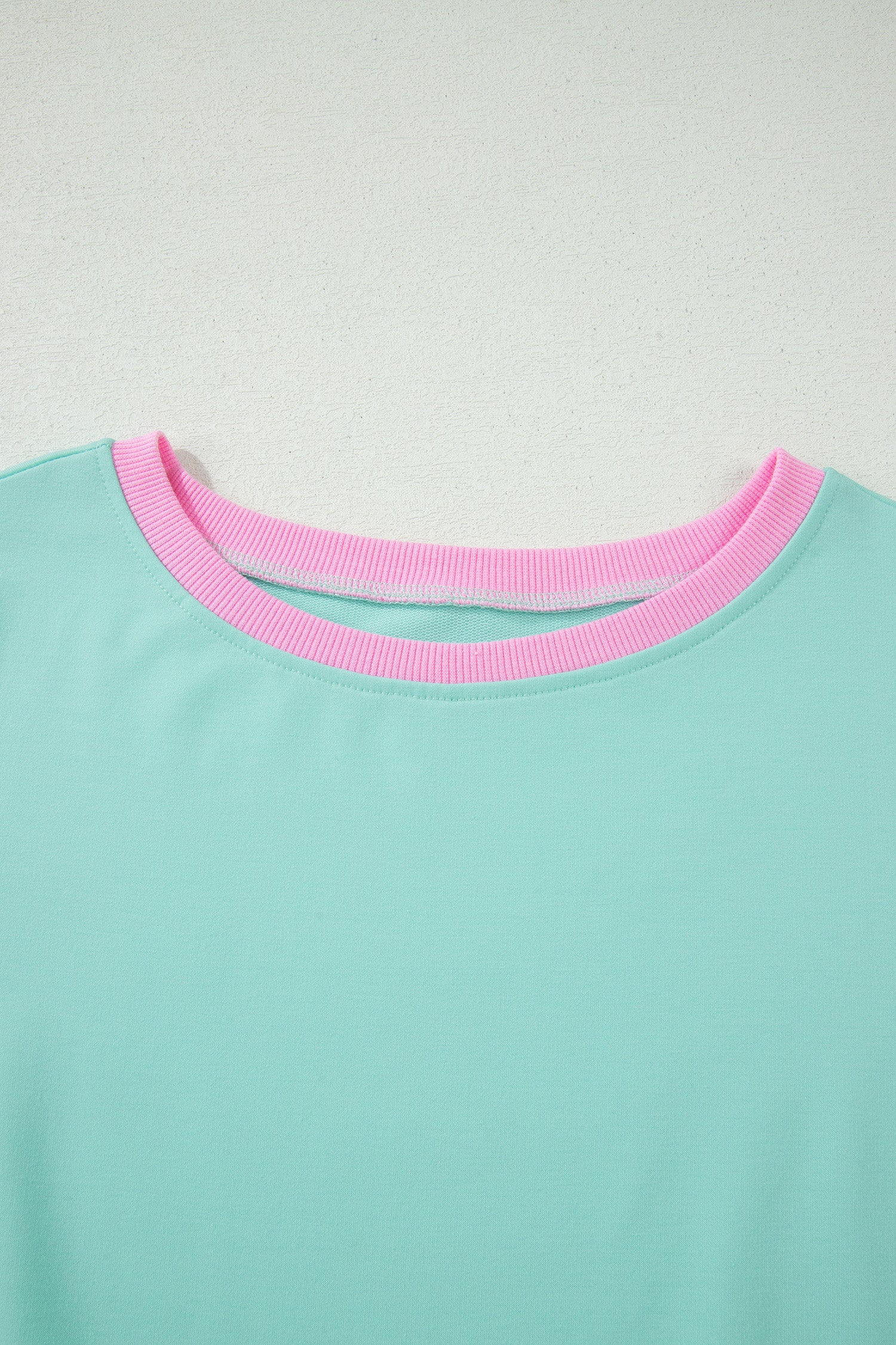 Moonlight Jade Colorblock Edge Drop Shoulder T Shirt and Skort 2Pcs Set