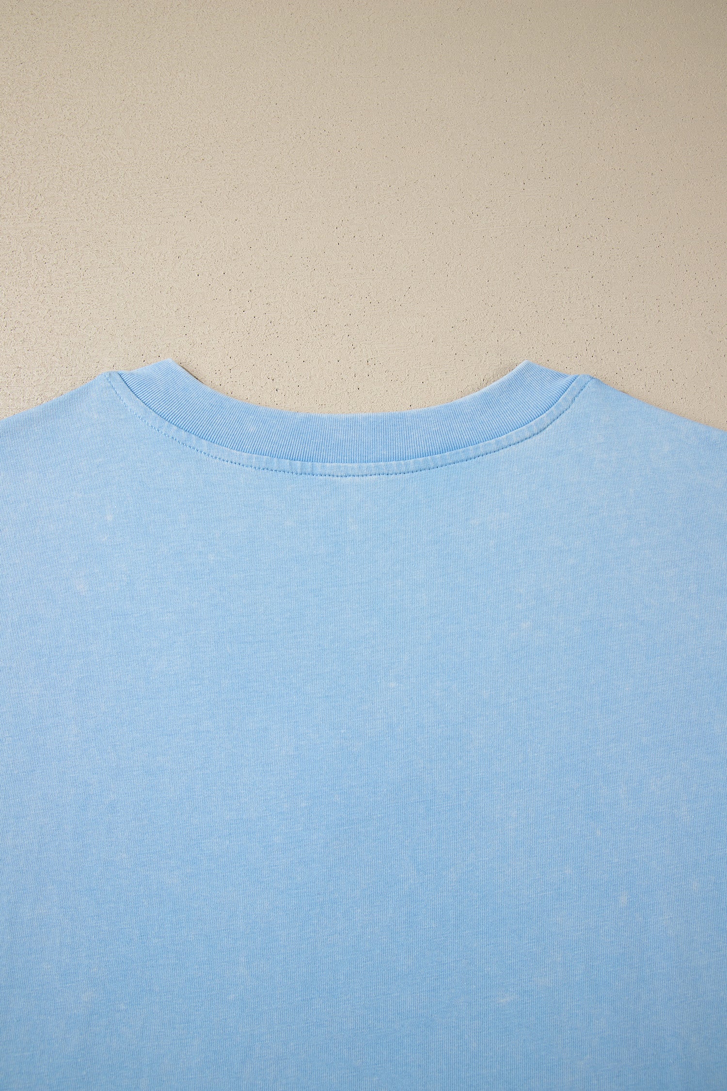 Beau Blue Mineral Wash V Neck Tee Matching Skort Set