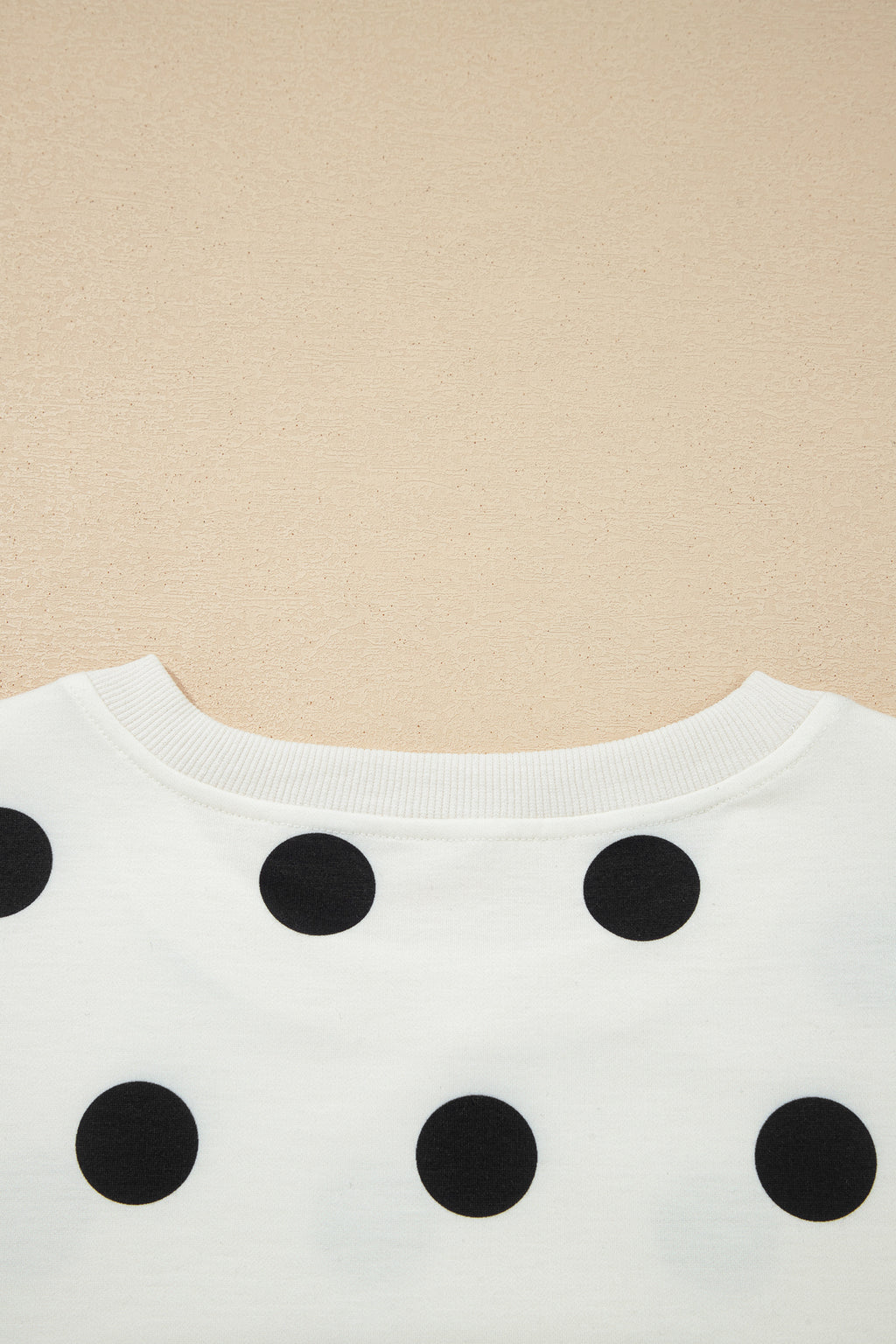 White Ribbed Trim Polka Dot Print Tank Split Mini Skort 2pcs Set