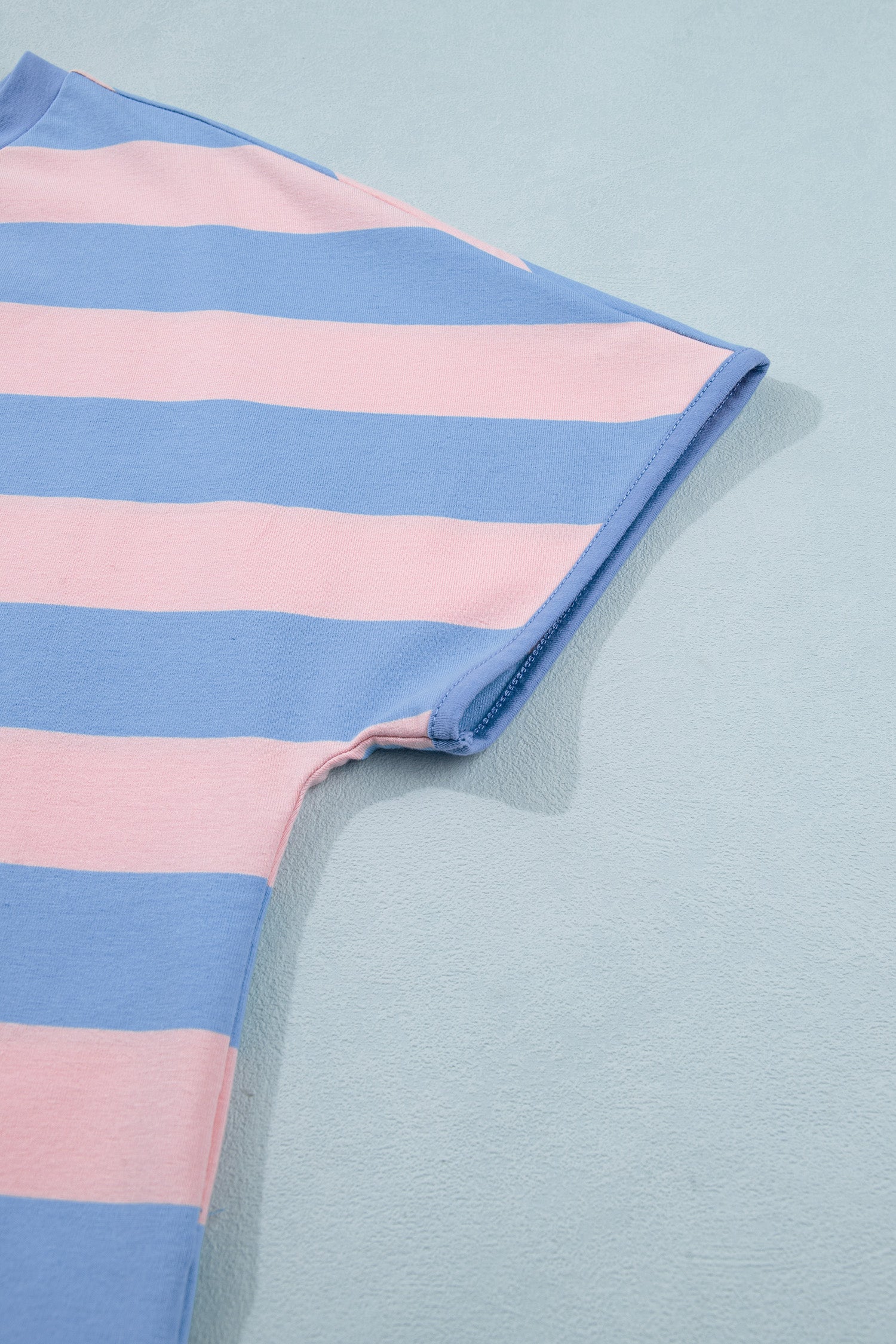 Pink Stripe Dolman Tee Drawstring Skort Athletic 2pcs Set