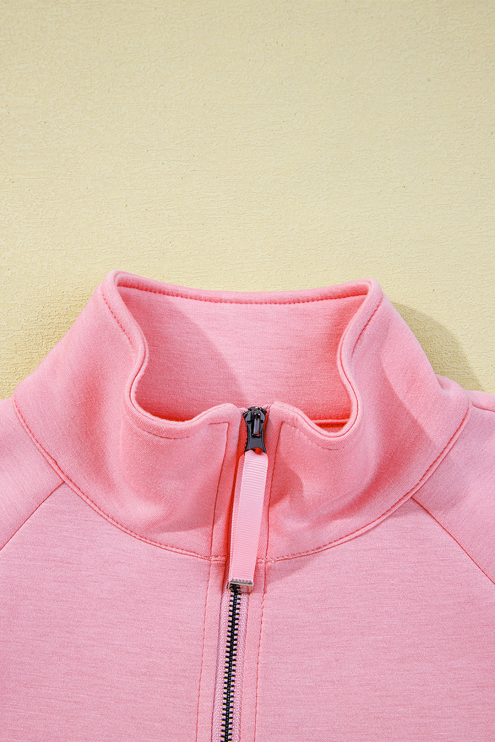 Pink Half Zip Sporty Pullover Mini Skort 2pcs Outfit