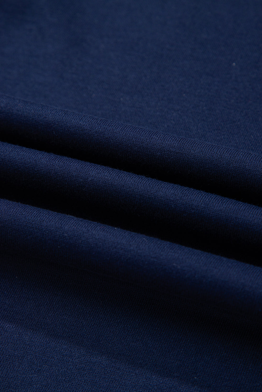 Navy Blue Varsity Stripe Detail Drop Shoulder Pullover Mini Skort Set